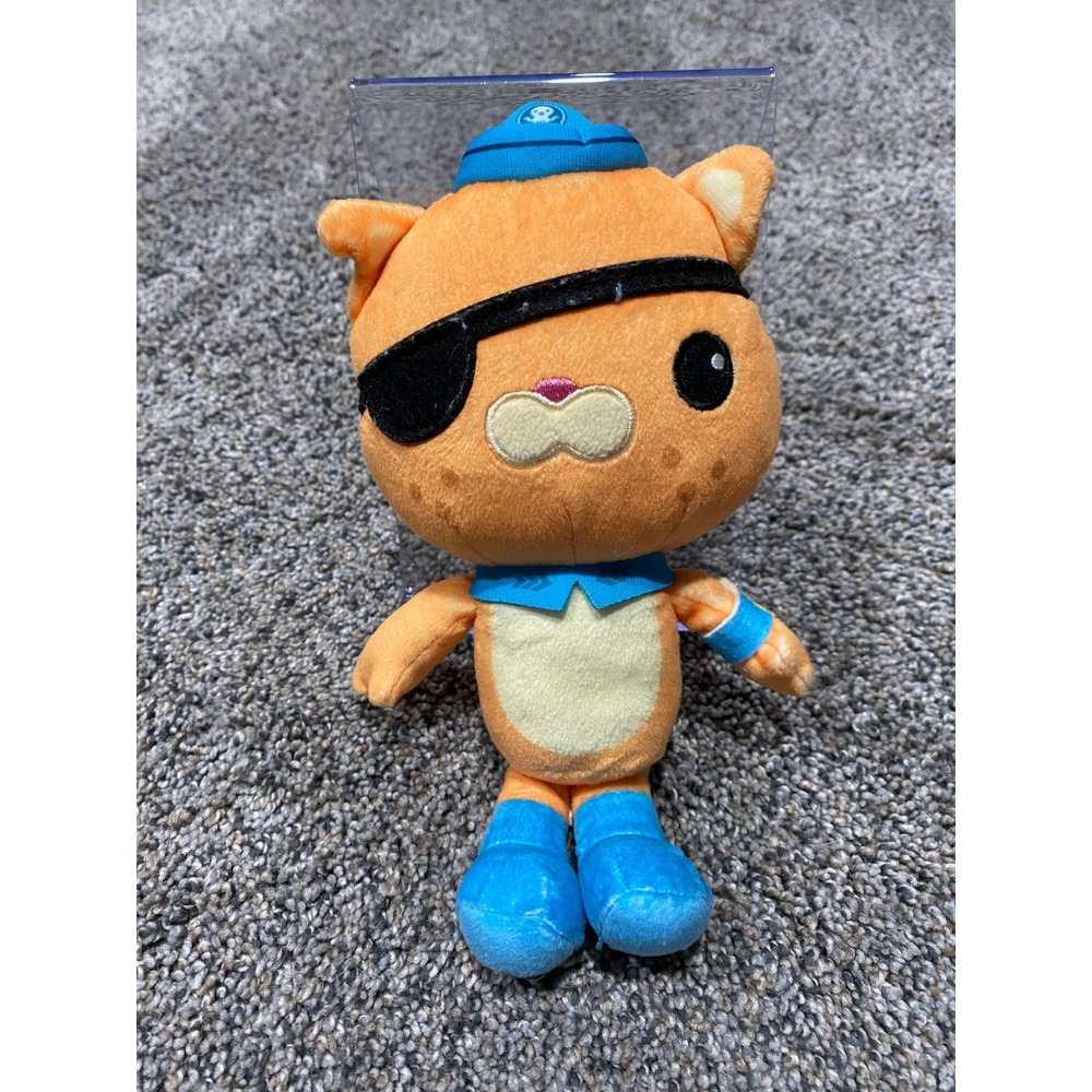 Octonauts Above & Beyond Kwazii Cat Plush Orange Pirate Stuffed Animal
